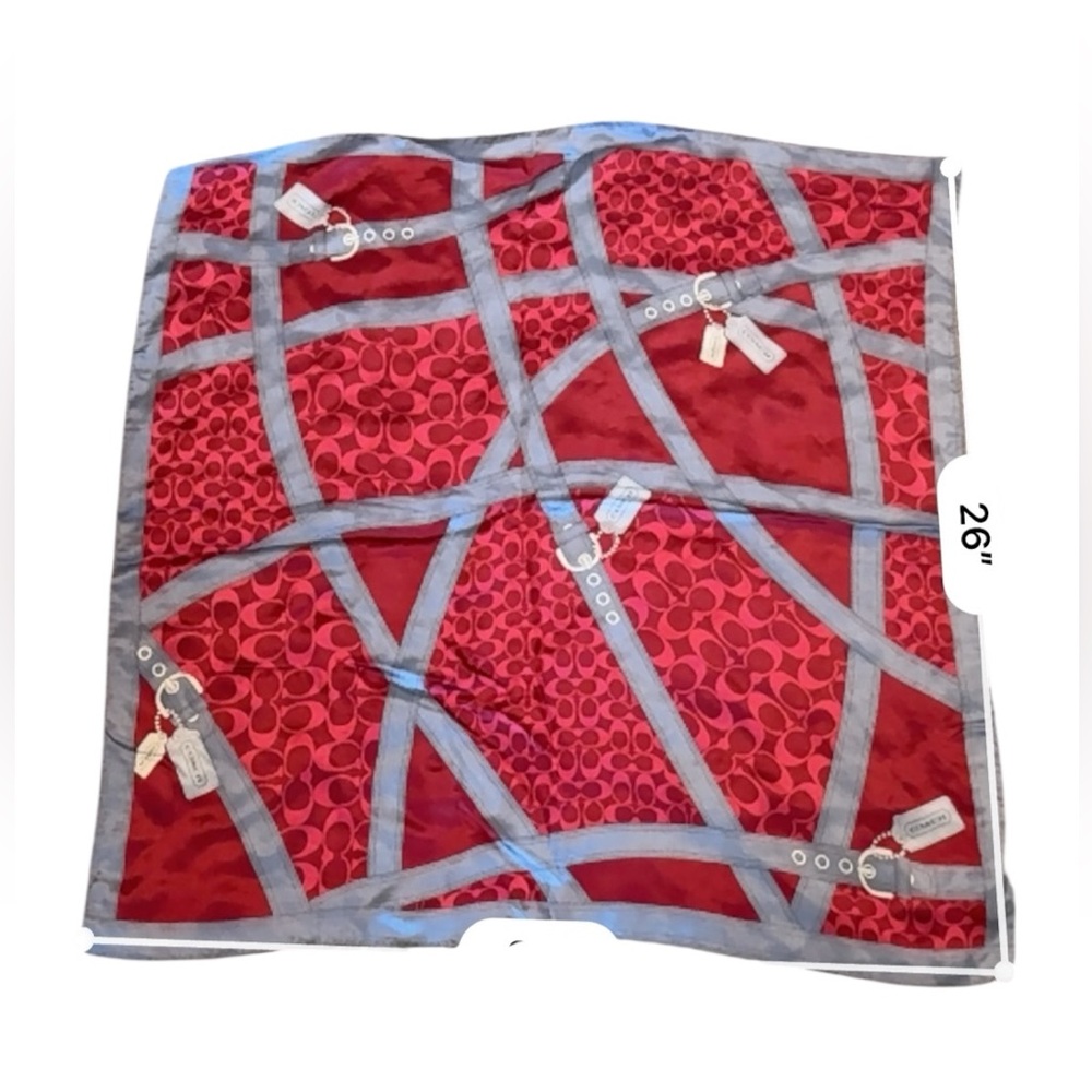 Coach silk  Scarf - Picture 2 of 4